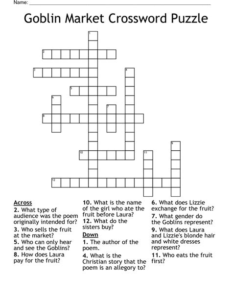 goblins crossword